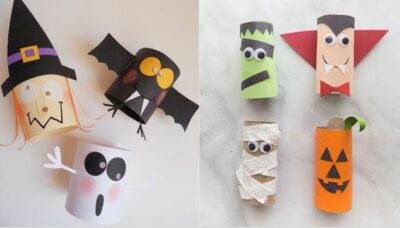 Dùng giấy vệ sinh trang trí quấn quanh phần lõi giấy