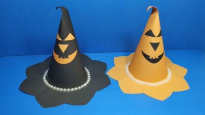 Mũ đội Halloween bằng giấy A4